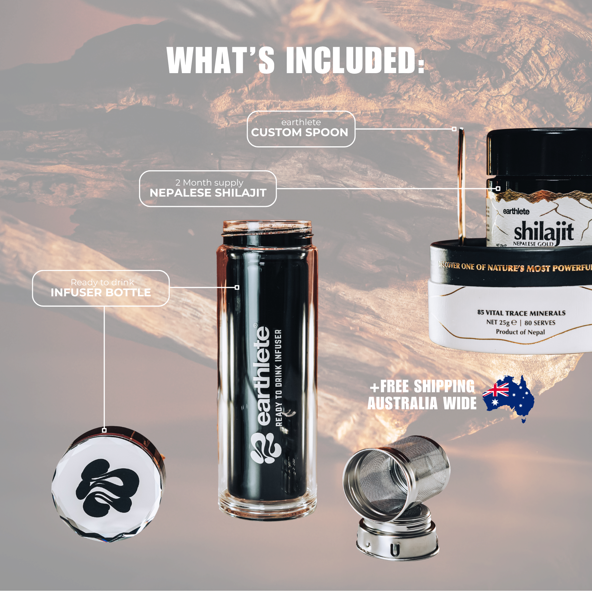 DROP II: SHILAJIT INFUSER BUNDLE PACK Earthlete